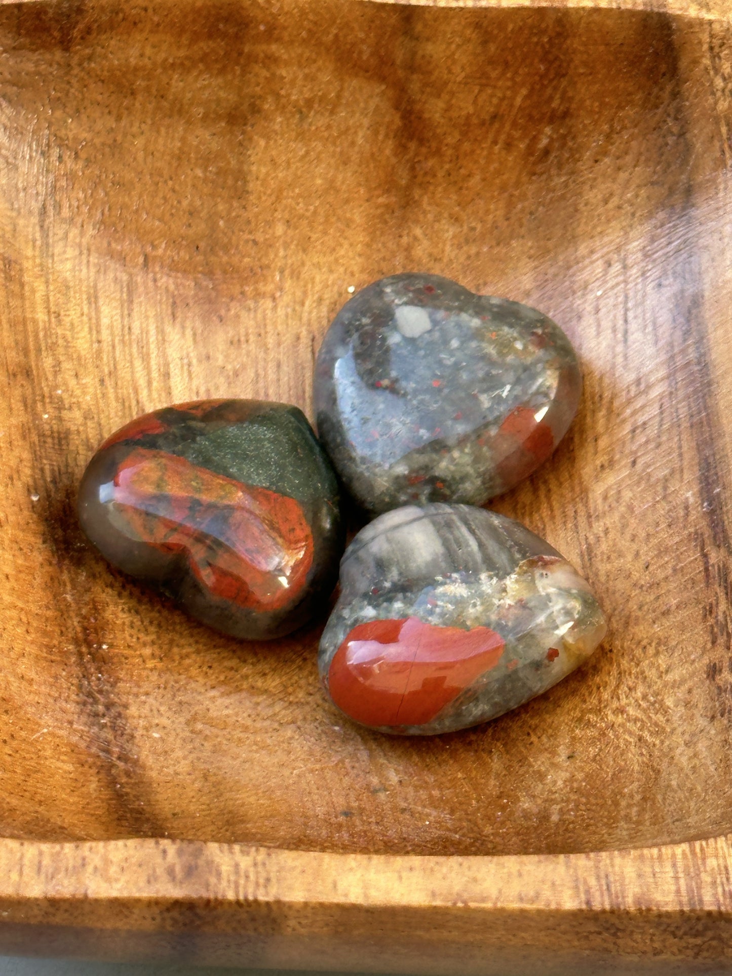 African Bloodstone Heart: The Stone of Strength and Courage - Margeaux's Majestic Crystals