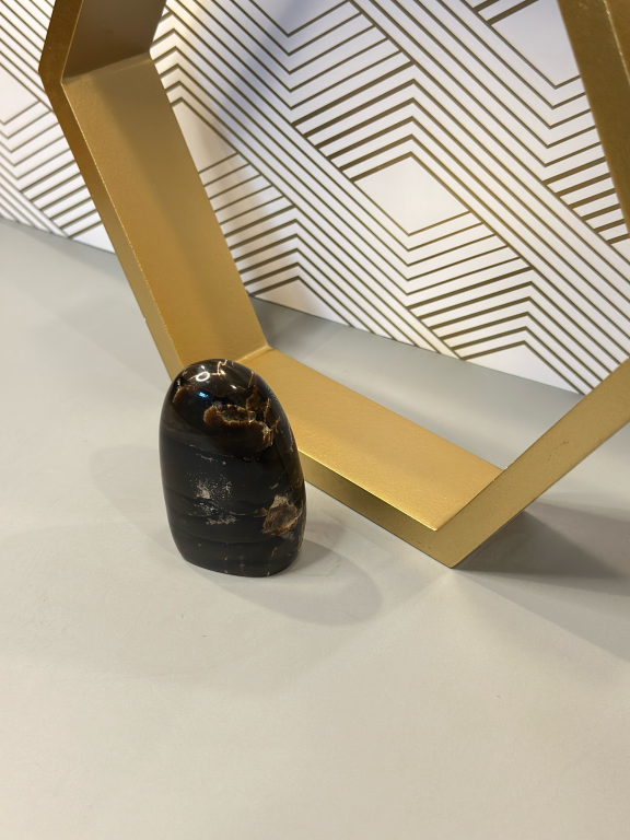 Indonesian Black Amber Freeform: Grounding, Protection & Ancestral Wisdom