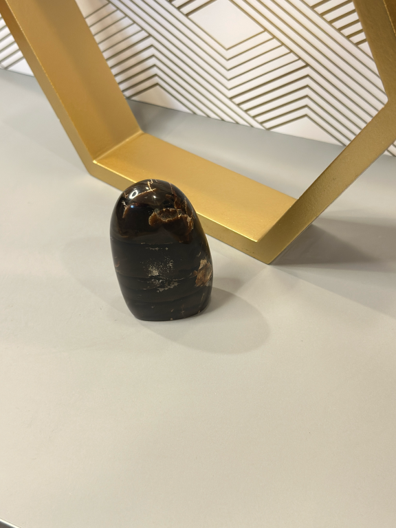 Indonesian Black Amber Freeform: Grounding, Protection & Ancestral Wisdom