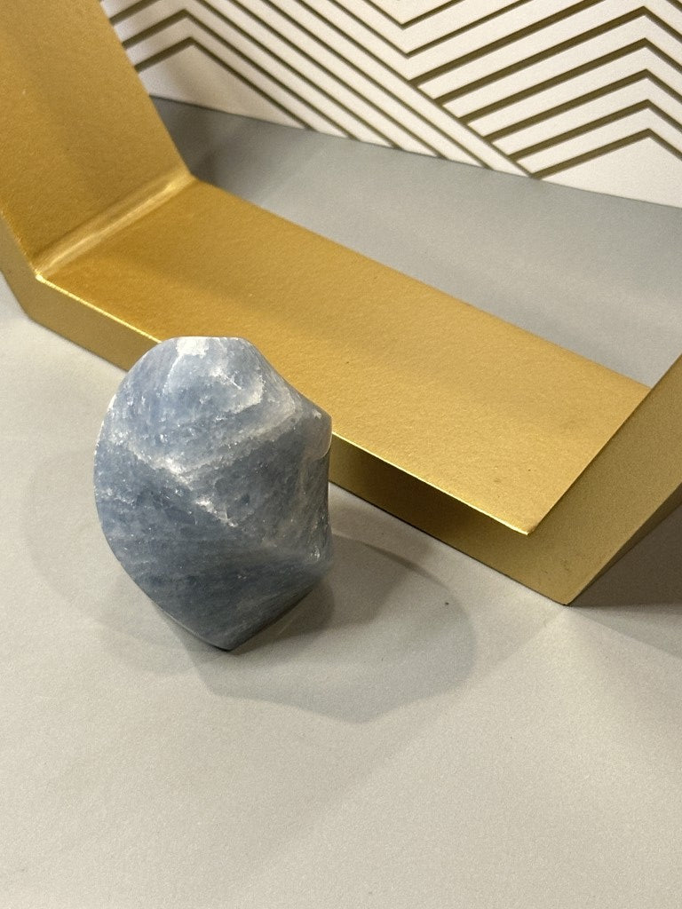 Blue Calcite Flame: Soothing Calm and Inner Clarity