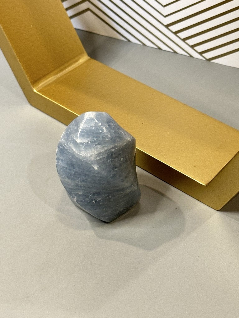 Blue Calcite Flame: Soothing Calm and Inner Clarity