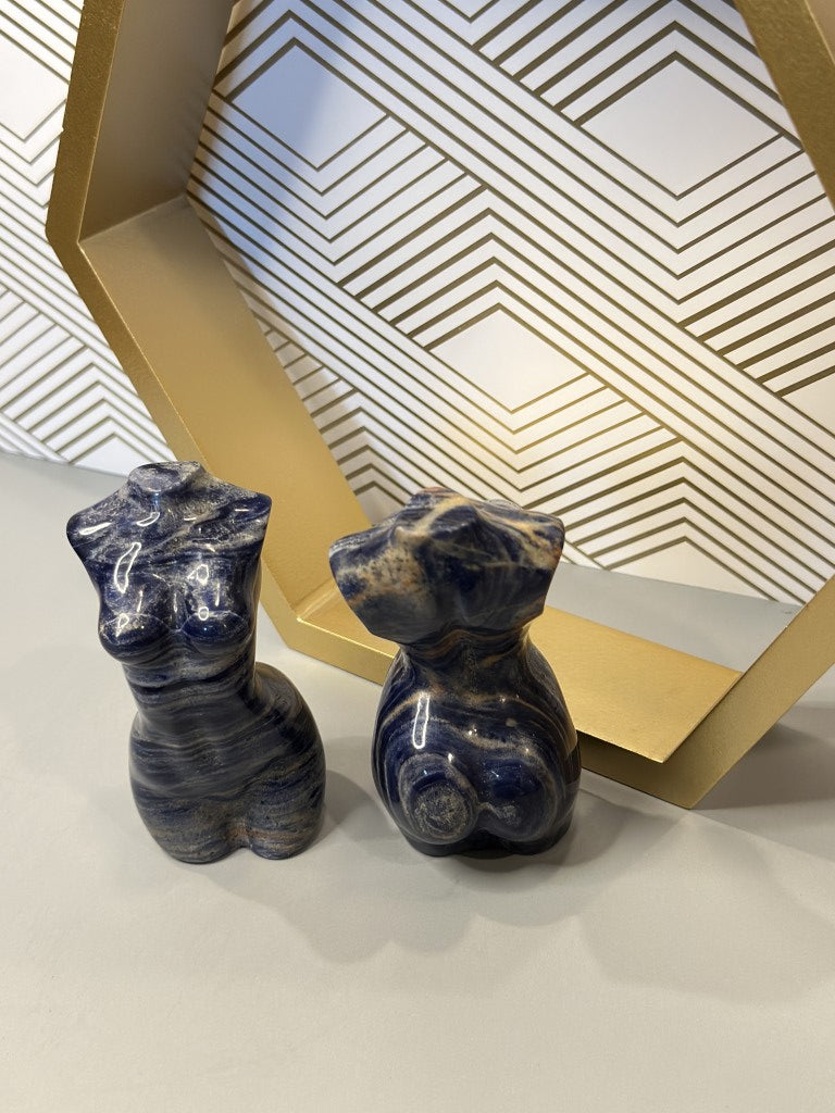Sodalite Goddess Figurine: Inner Truth, Intuition & Emotional Harmony