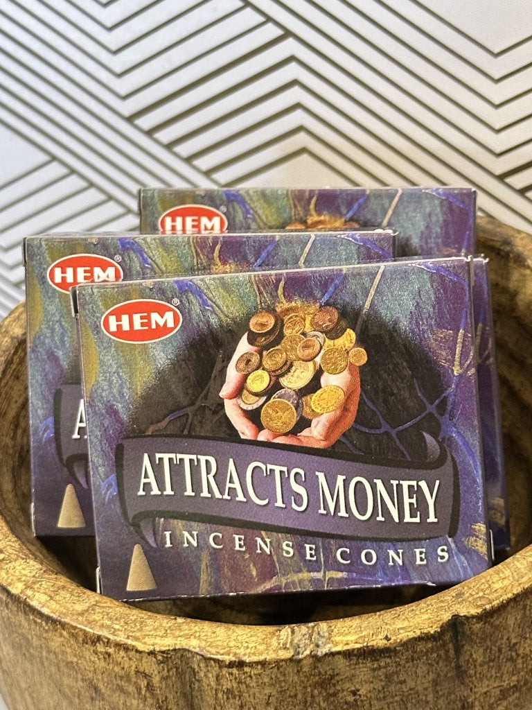 Attracts Money Cones: Manifest Prosperity with Every Burn