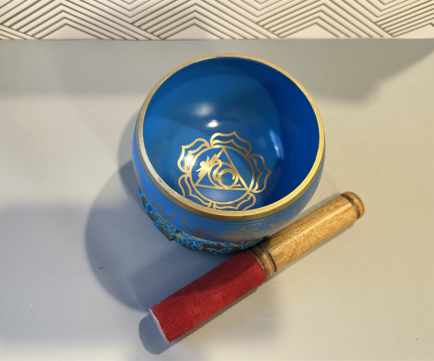 Chakra Tibetan Singing Bowls Light Blue Throat - Margeaux's Majestic Crystals