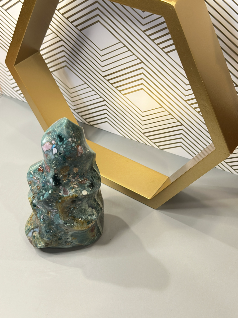 Ocean Jasper Flame: Flow with Joy, Release with Grace