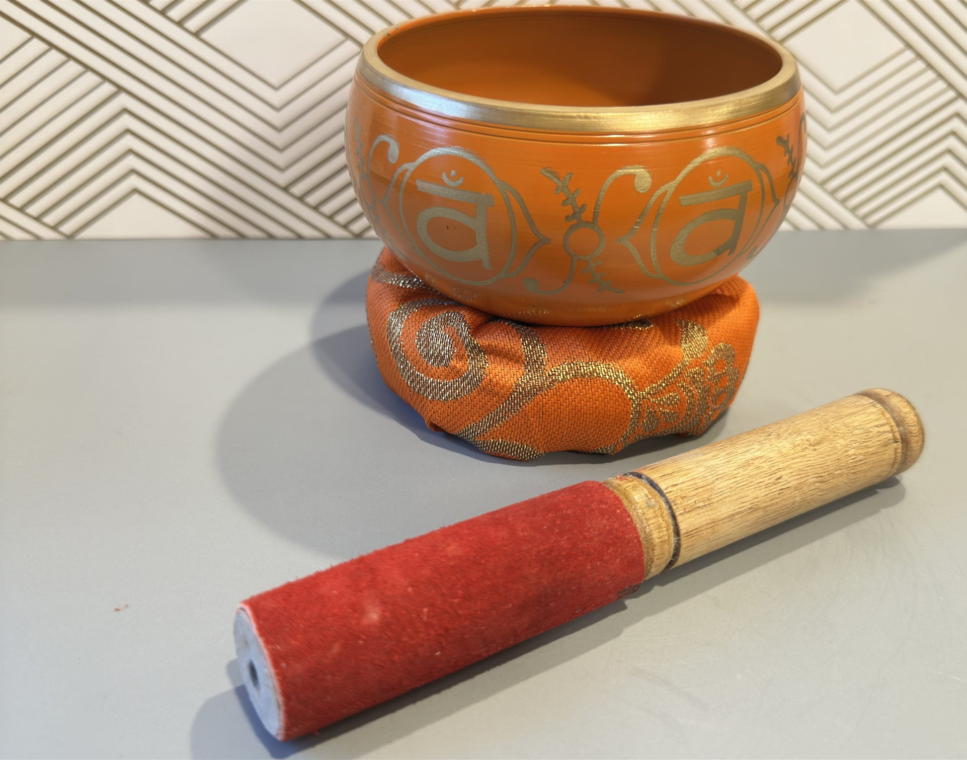 Chakra Tibetan Singing Bowls Orange Sacral - Margeaux's Majestic Crystals