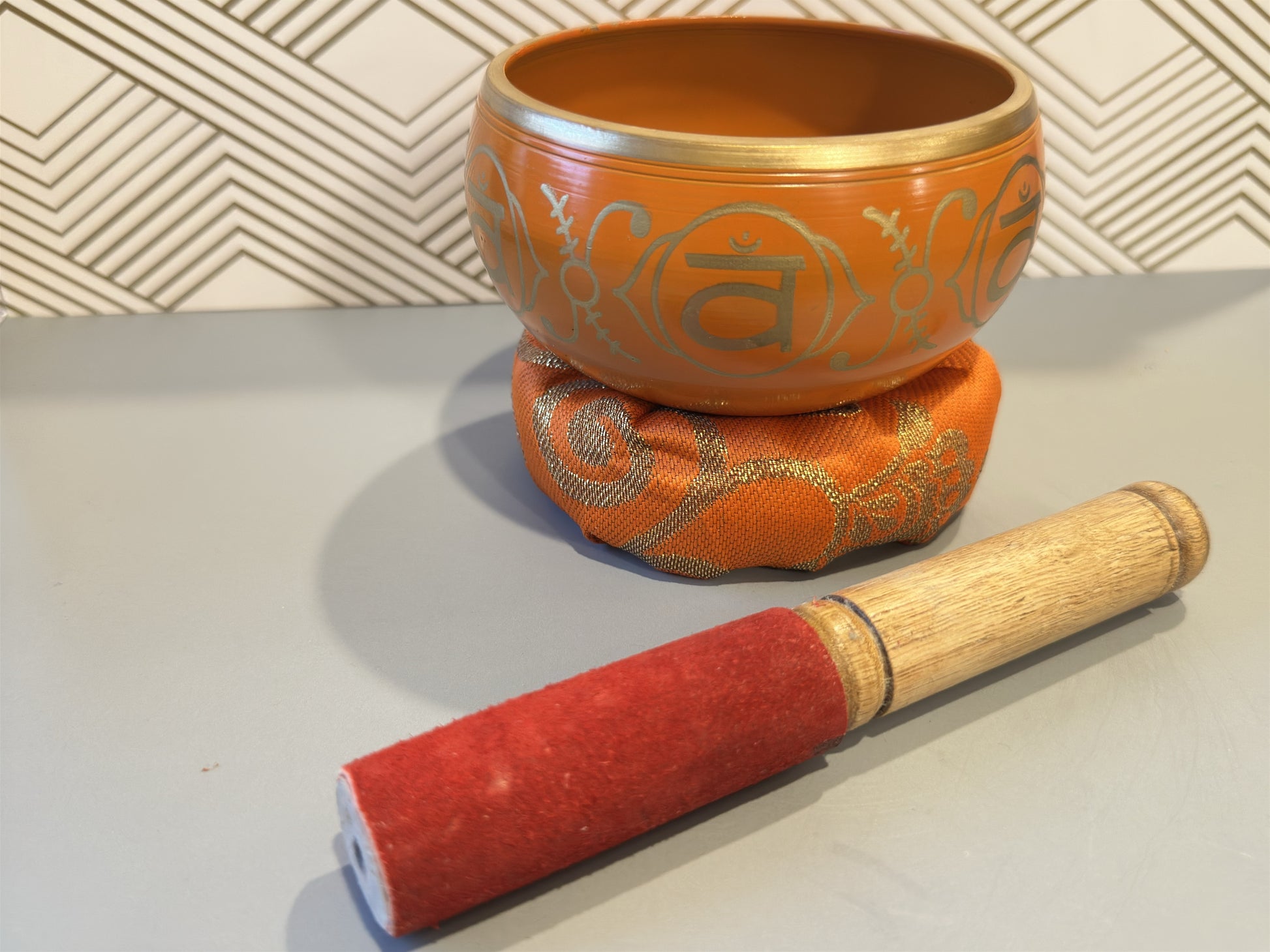 Chakra Tibetan Singing Bowls Orange Sacral - Margeaux's Majestic Crystals