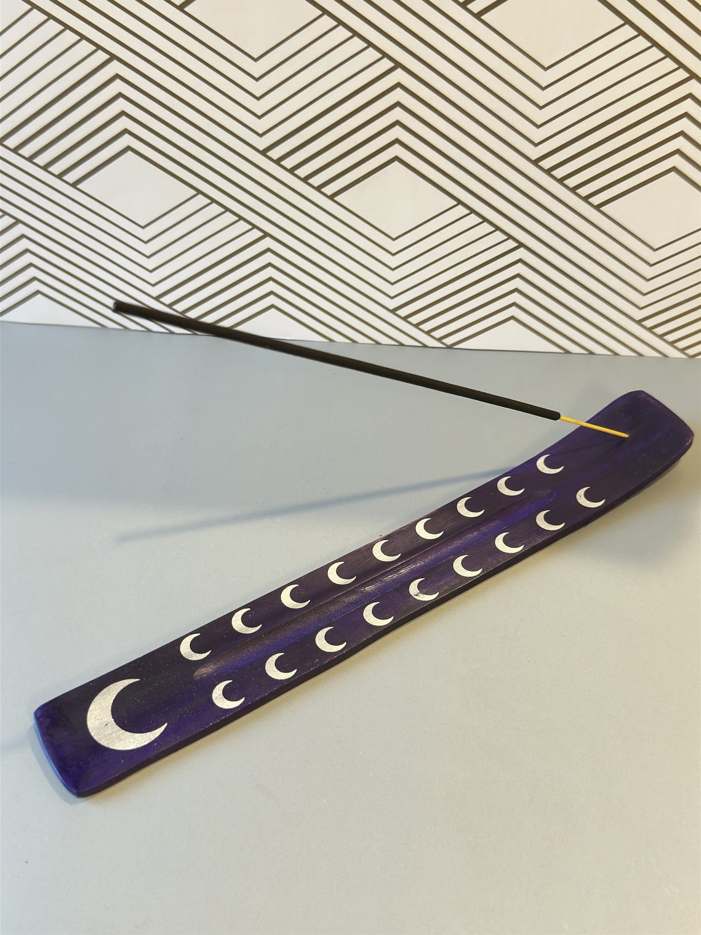 Wooden Incense Holders - Purple - Margeaux's Majestic Crystals