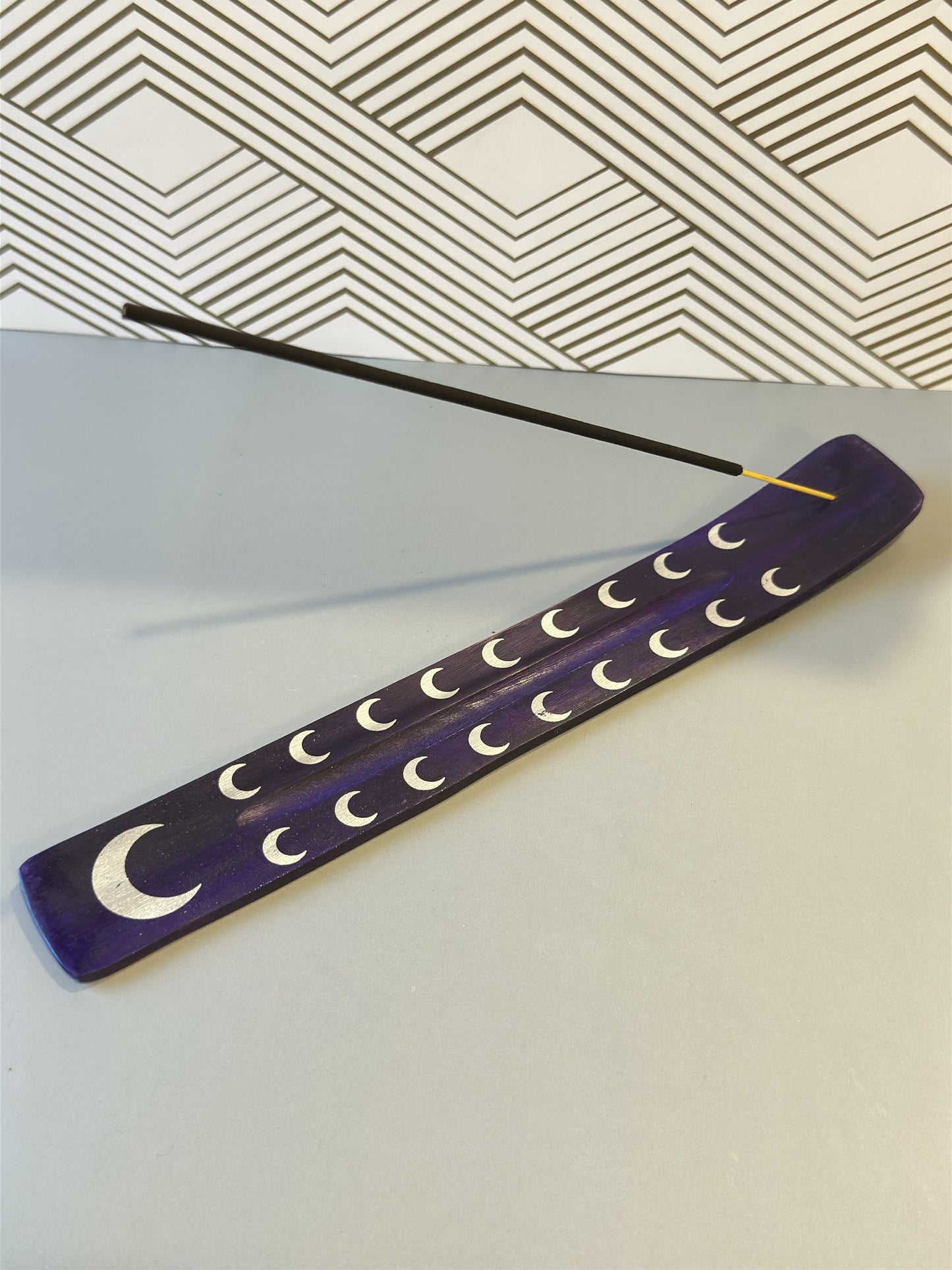 Wooden Incense Holders - Purple - Margeaux's Majestic Crystals