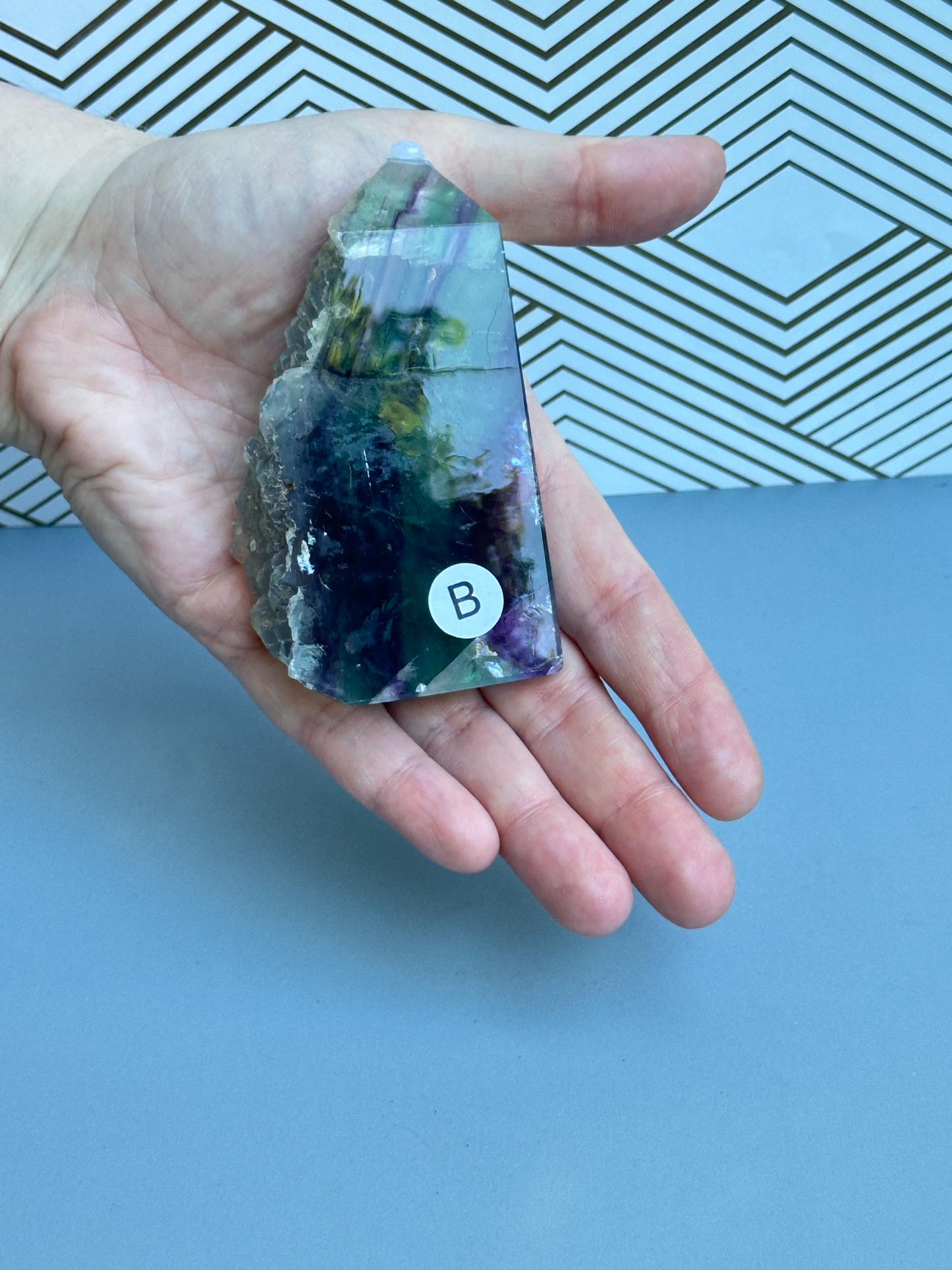 Rainbow Fluorite Freeform | Third Eye Crown Chakra | Mental Clarity Focus Creativity Learning Stone