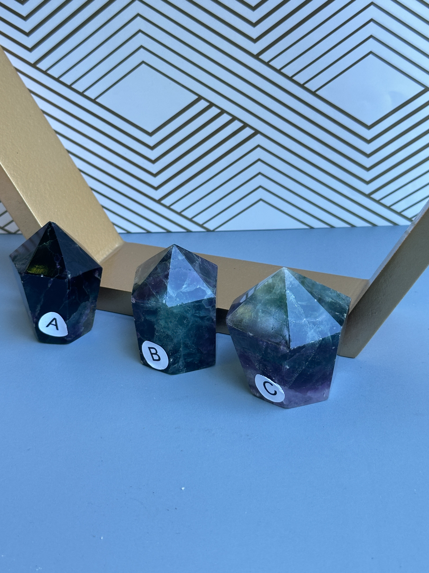 Rainbow Fluorite Point 57mm | Third Eye Crown Chakra | Mental Clarity Focus Learning Creativity Stone
