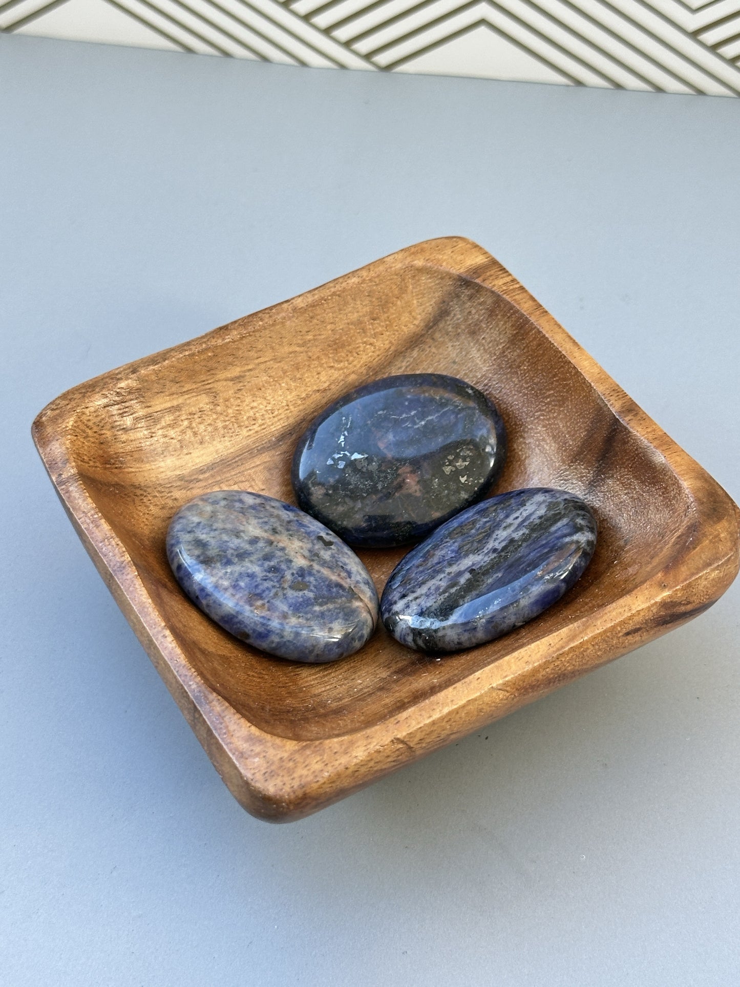 Sodalite Palm Stone: Embrace Clarity and Calm - Margeaux's Majestic Crystals