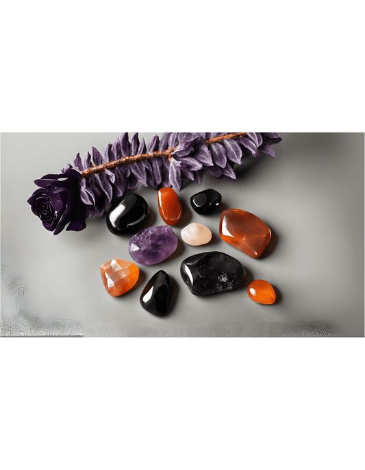 Sparkling Side Notes - Spooky Crystals: Halloween’s Best Stones for Protection and Fun - Margeaux's Majestic Crystals