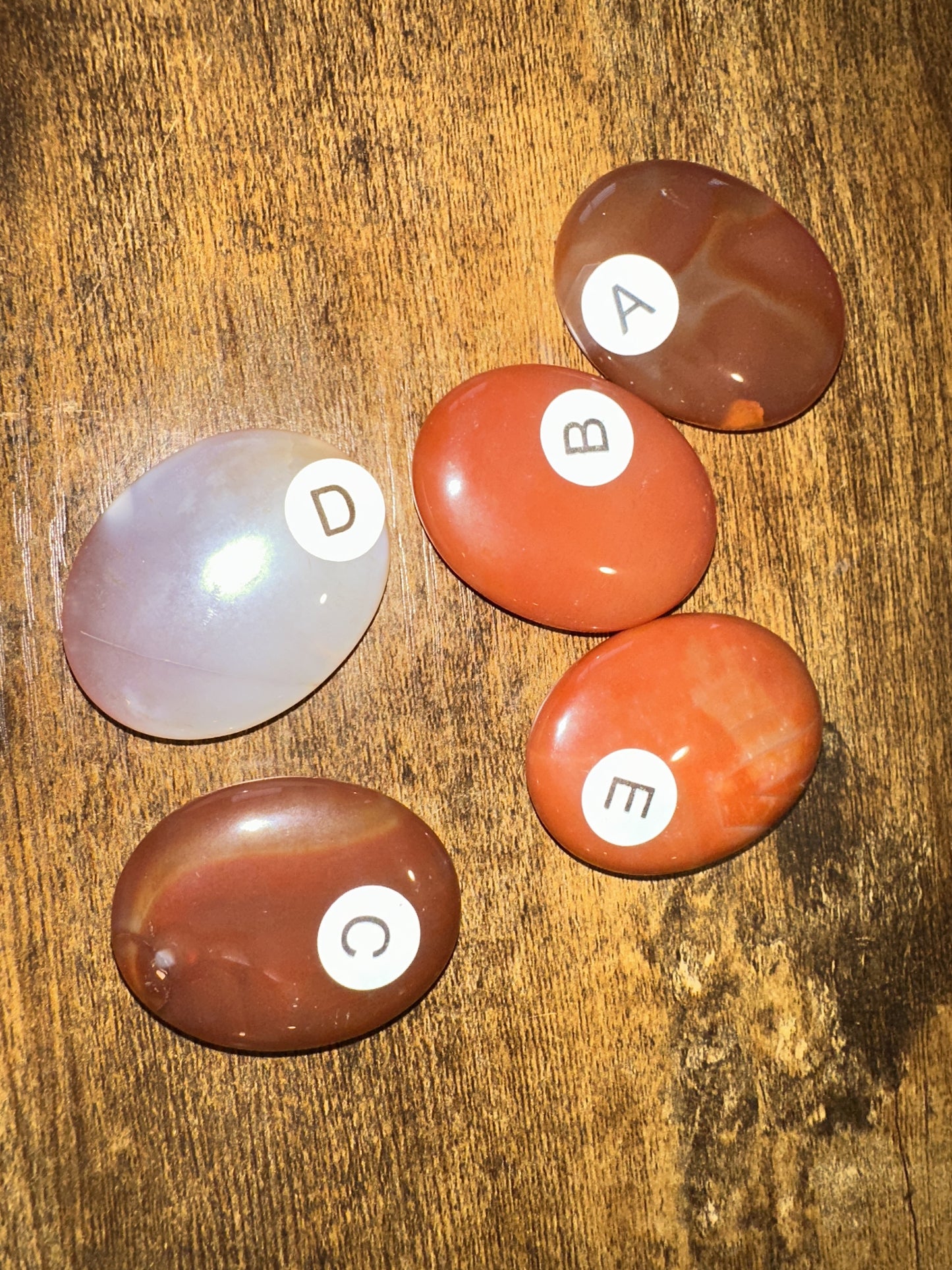 Carnelian Palm Stone 40mm | Sacral Solar Plexus Chakra | Motivation Creativity Confidence Courage Stone