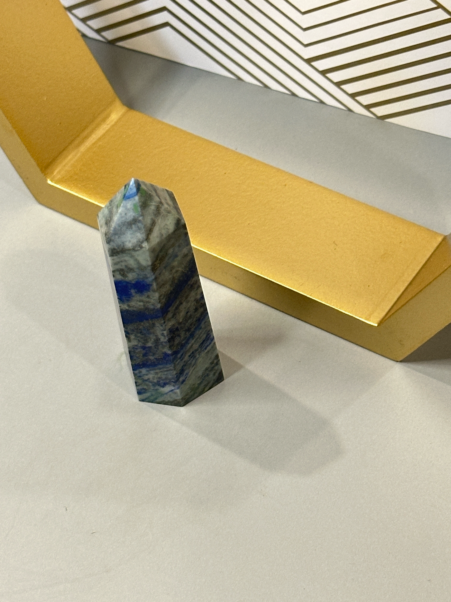Lapis Lazuli Tower: Speak Your Truth, Tap into Ancient Wisdom A Stone of Insight, Confidence & Inner Vision