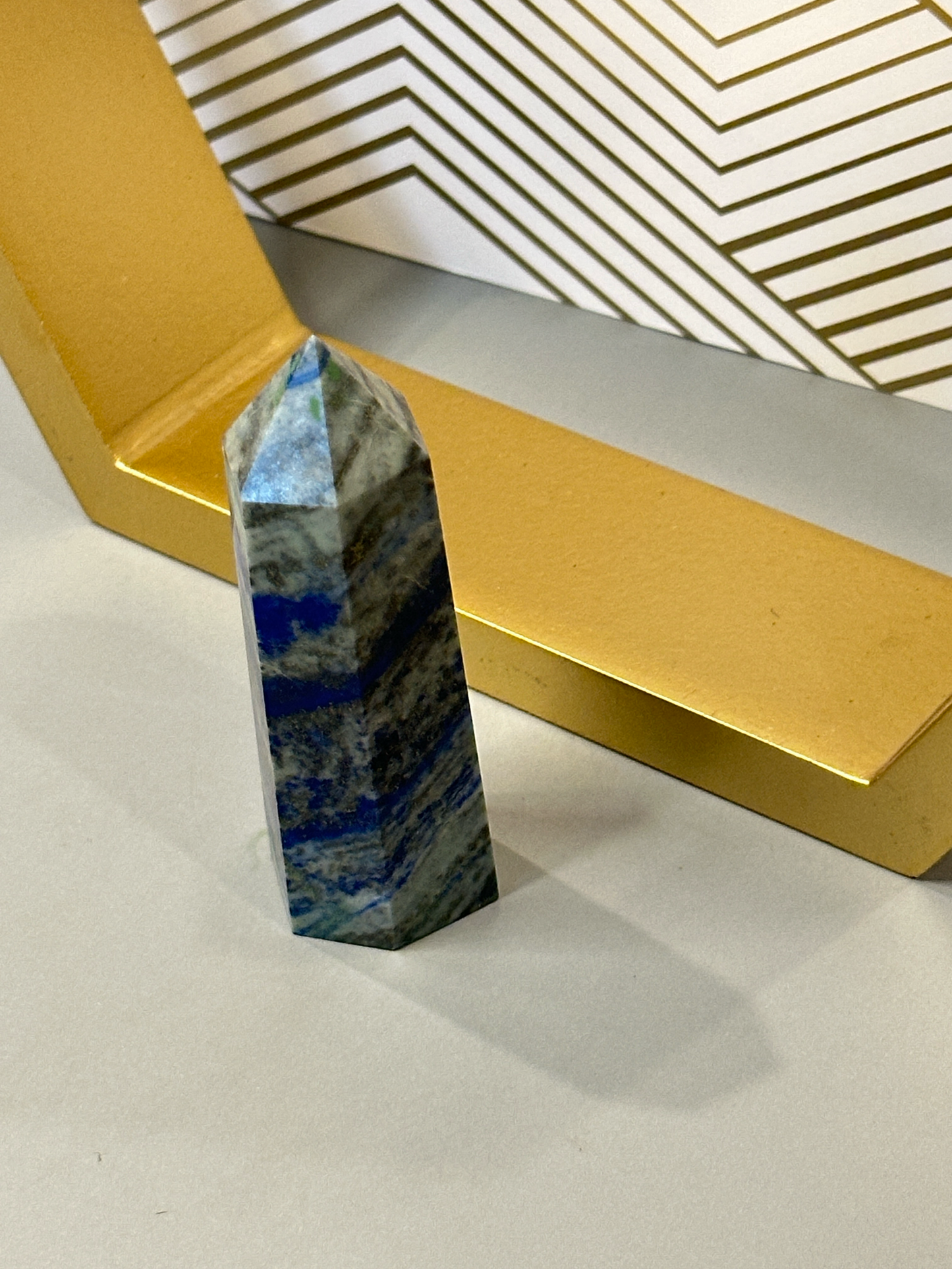 Lapis Lazuli Tower: Speak Your Truth, Tap into Ancient Wisdom A Stone of Insight, Confidence & Inner Vision