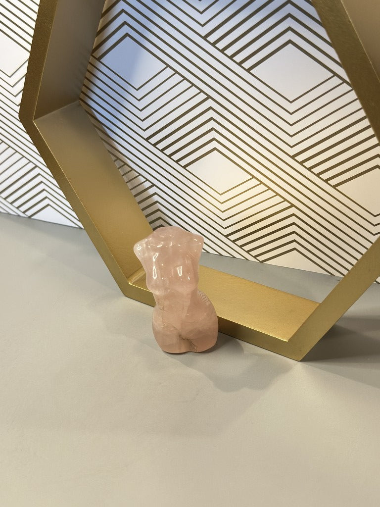 Rose Quartz Goddess Figurine: Embody Love and Compassion
