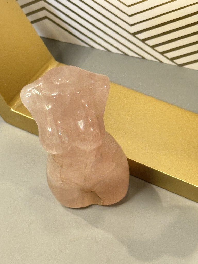 Rose Quartz Goddess Figurine: Embody Love and Compassion