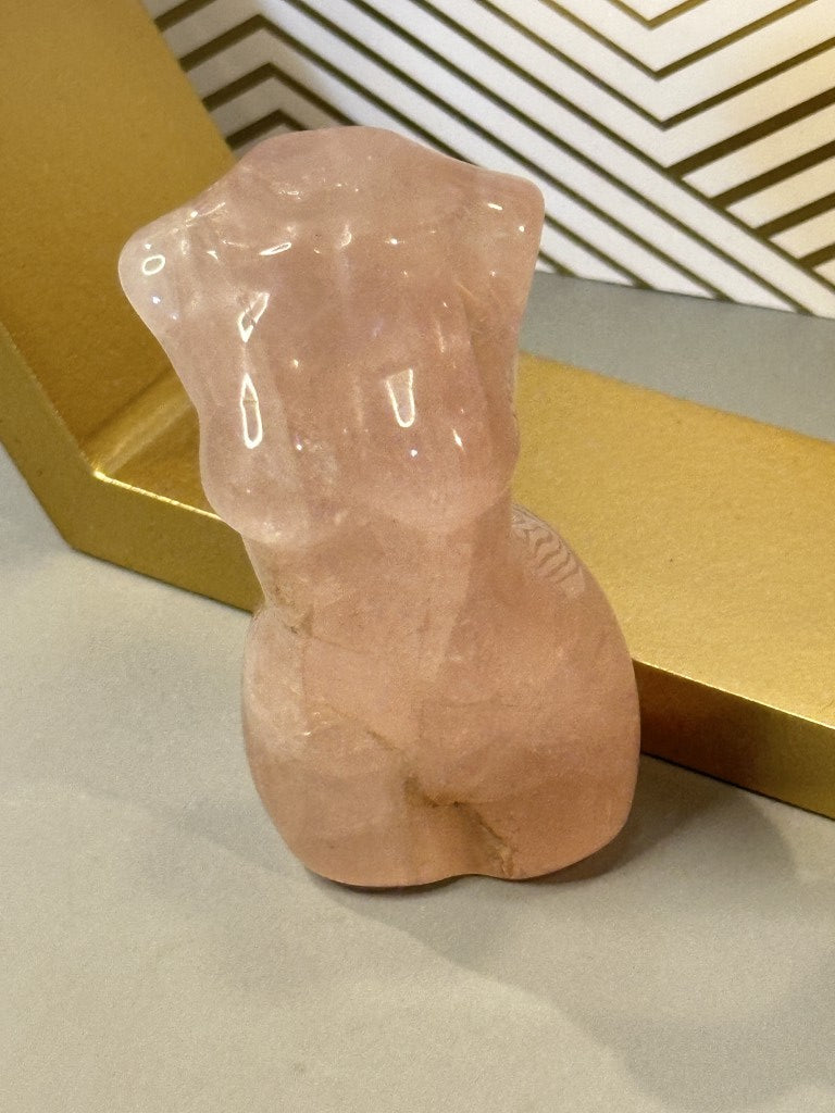 Rose Quartz Goddess Figurine: Embody Love and Compassion