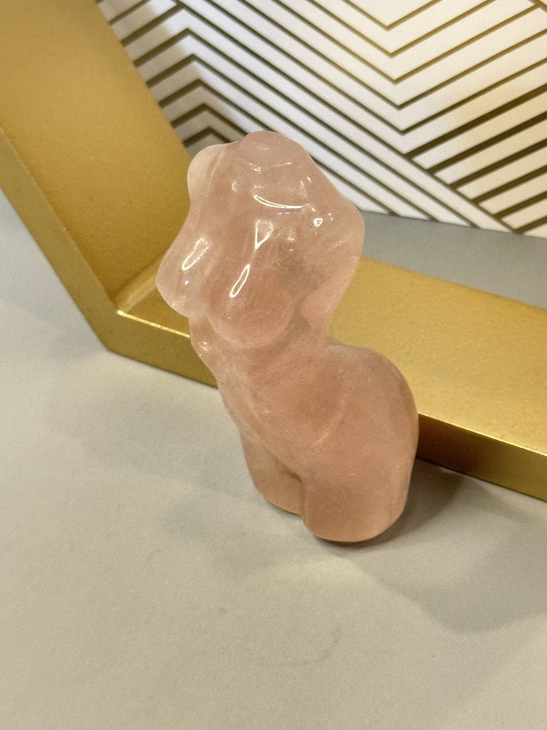 Rose Quartz Goddess Figurine: Embody Love and Compassion