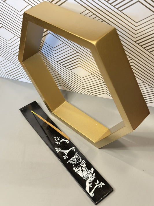 Owl Black Wood Incense Holder: The Symbol of Wisdom & Protection