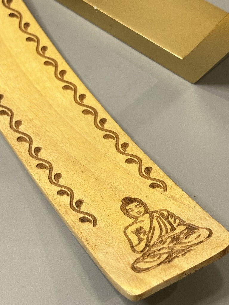 Engraved Wooden Incense Holders: Sacred Symbols for Daily Ritual