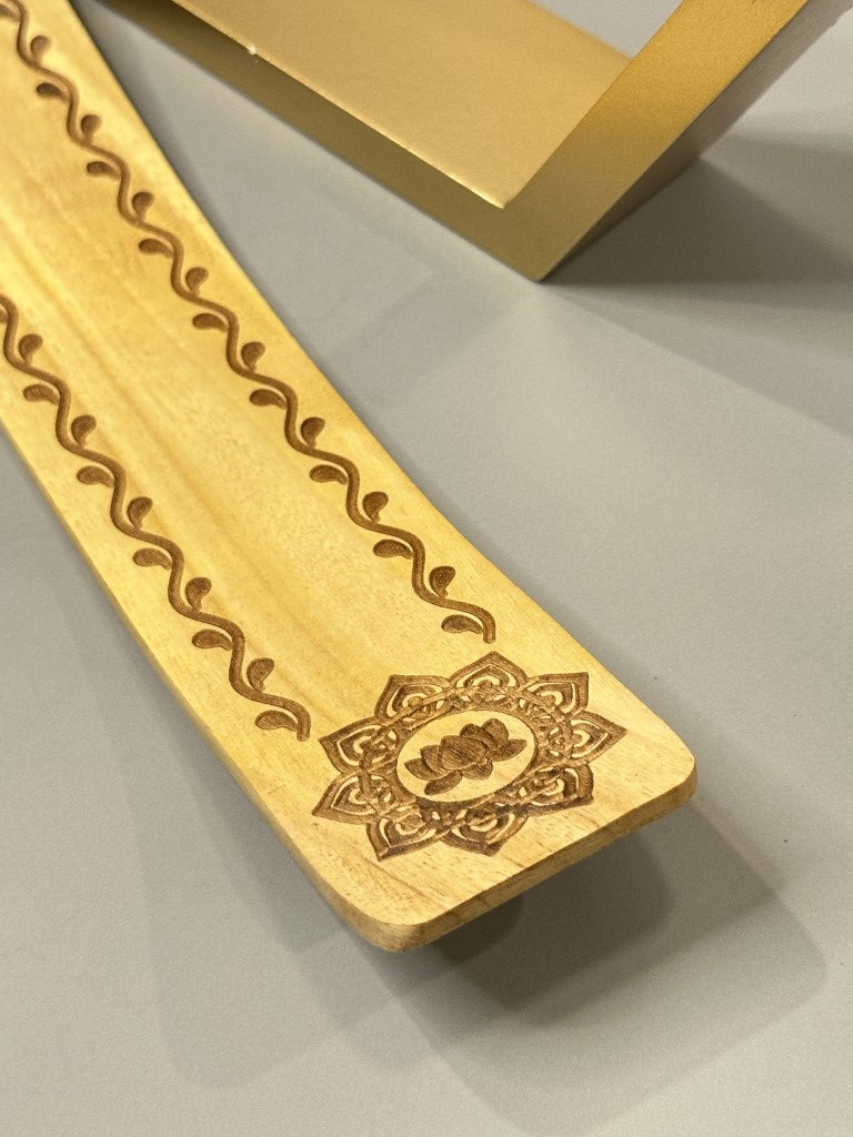 Engraved Wooden Incense Holders: Sacred Symbols for Daily Ritual