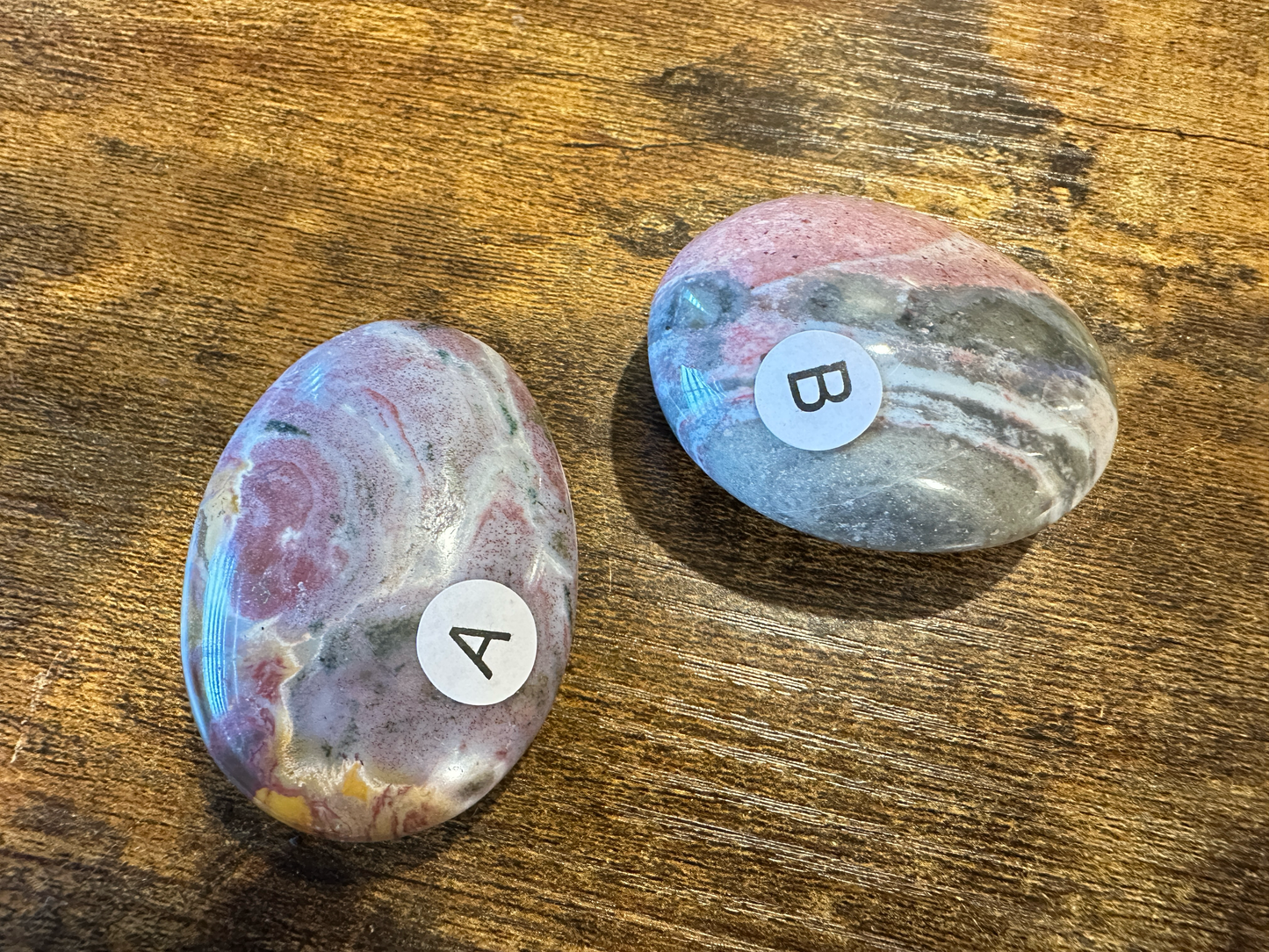 Ocean Jasper Palm Stone 64mm | Heart Solar Plexus Chakra | Emotional Healing Nurturing Joy Stone
