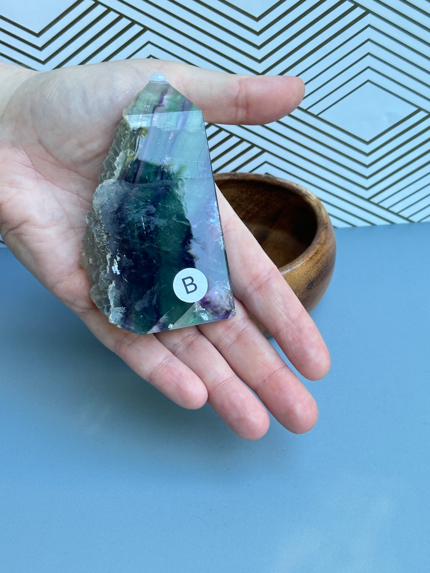Rainbow Fluorite Freeform | Third Eye Crown Chakra | Mental Clarity Focus Creativity Learning Stone