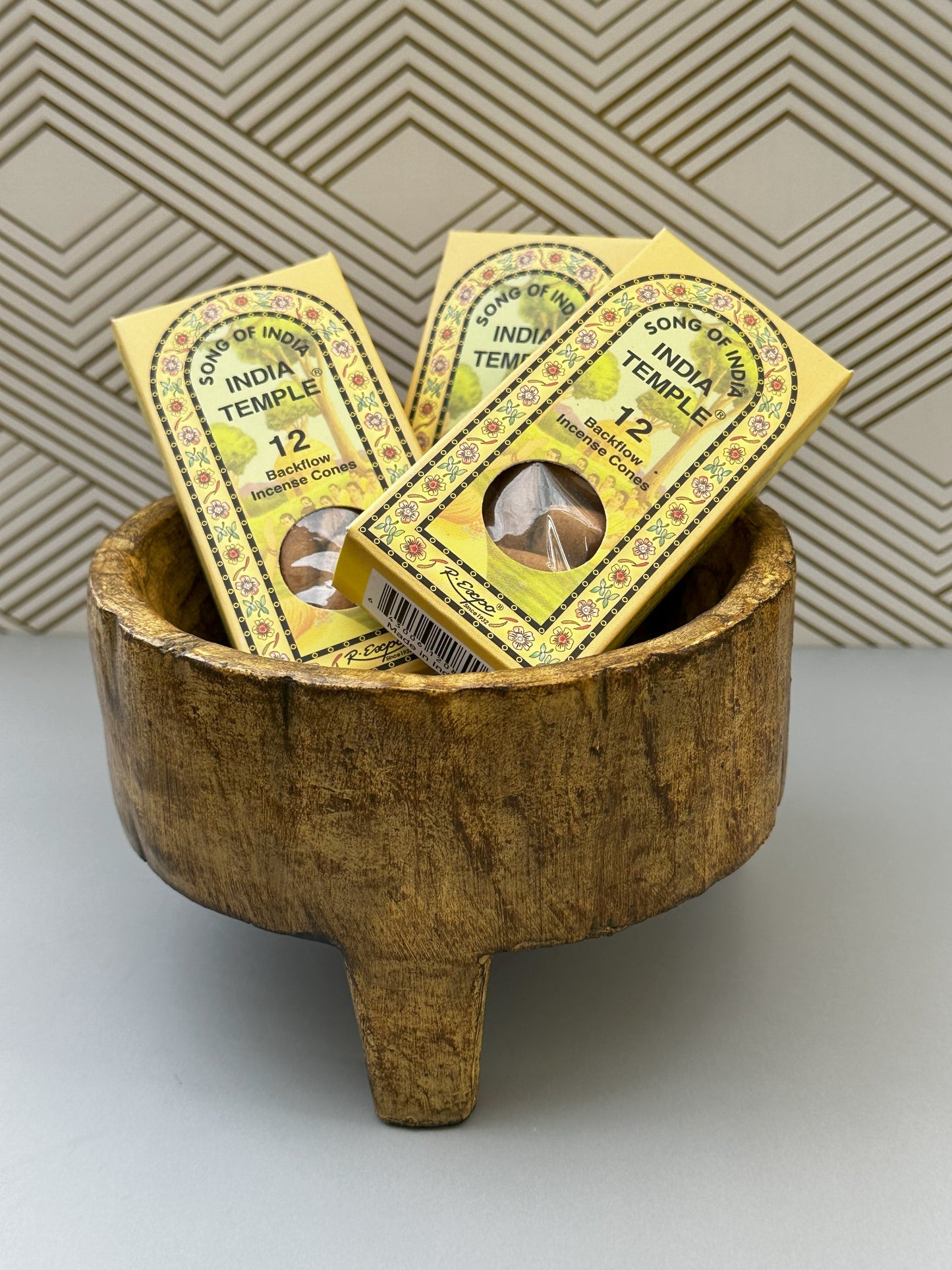 India Temple Backflow Incense Cones: Serene Spiritual Experience - Margeaux's Majestic Crystals