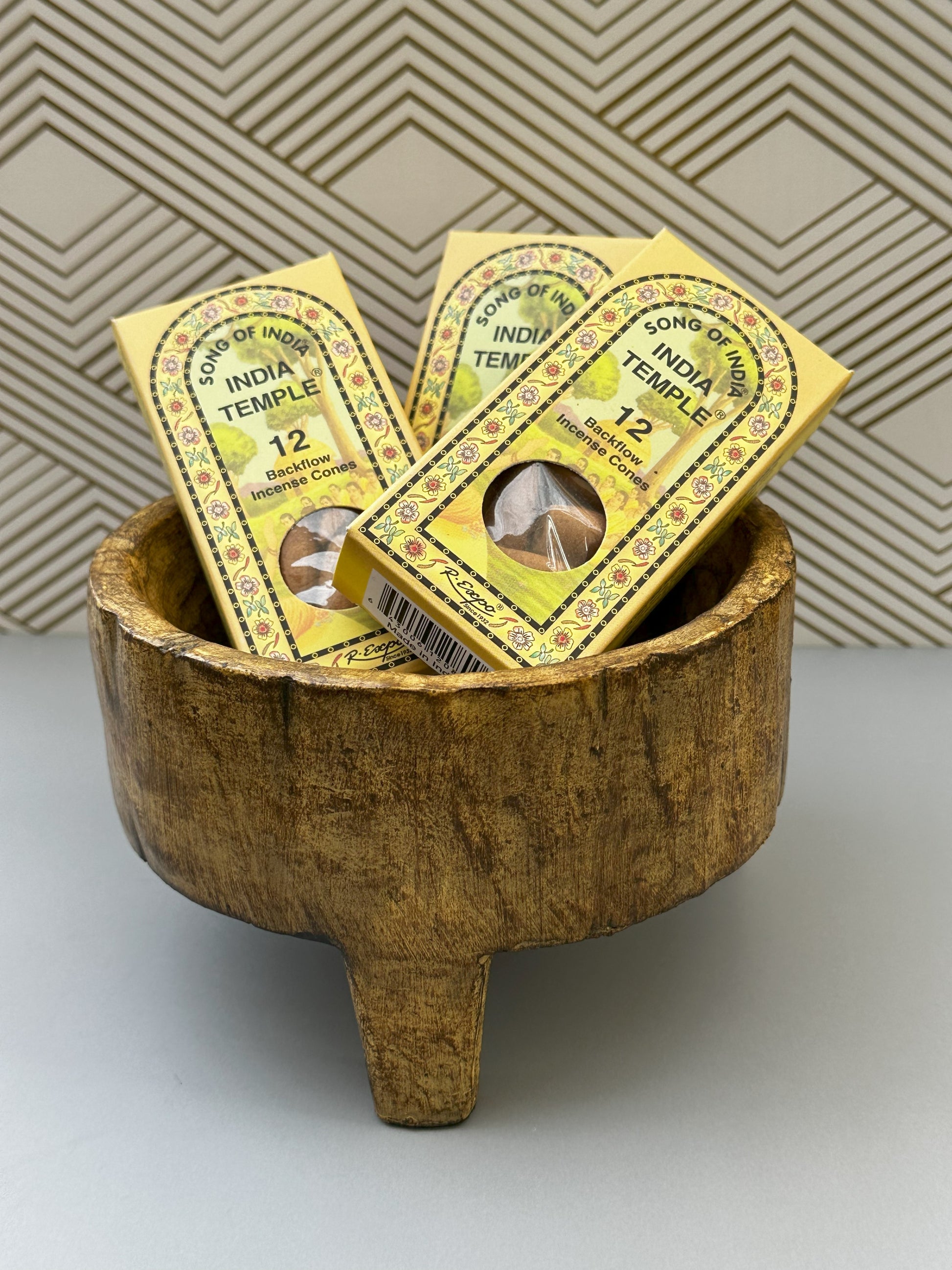 India Temple Backflow Incense Cones: Serene Spiritual Experience - Margeaux's Majestic Crystals