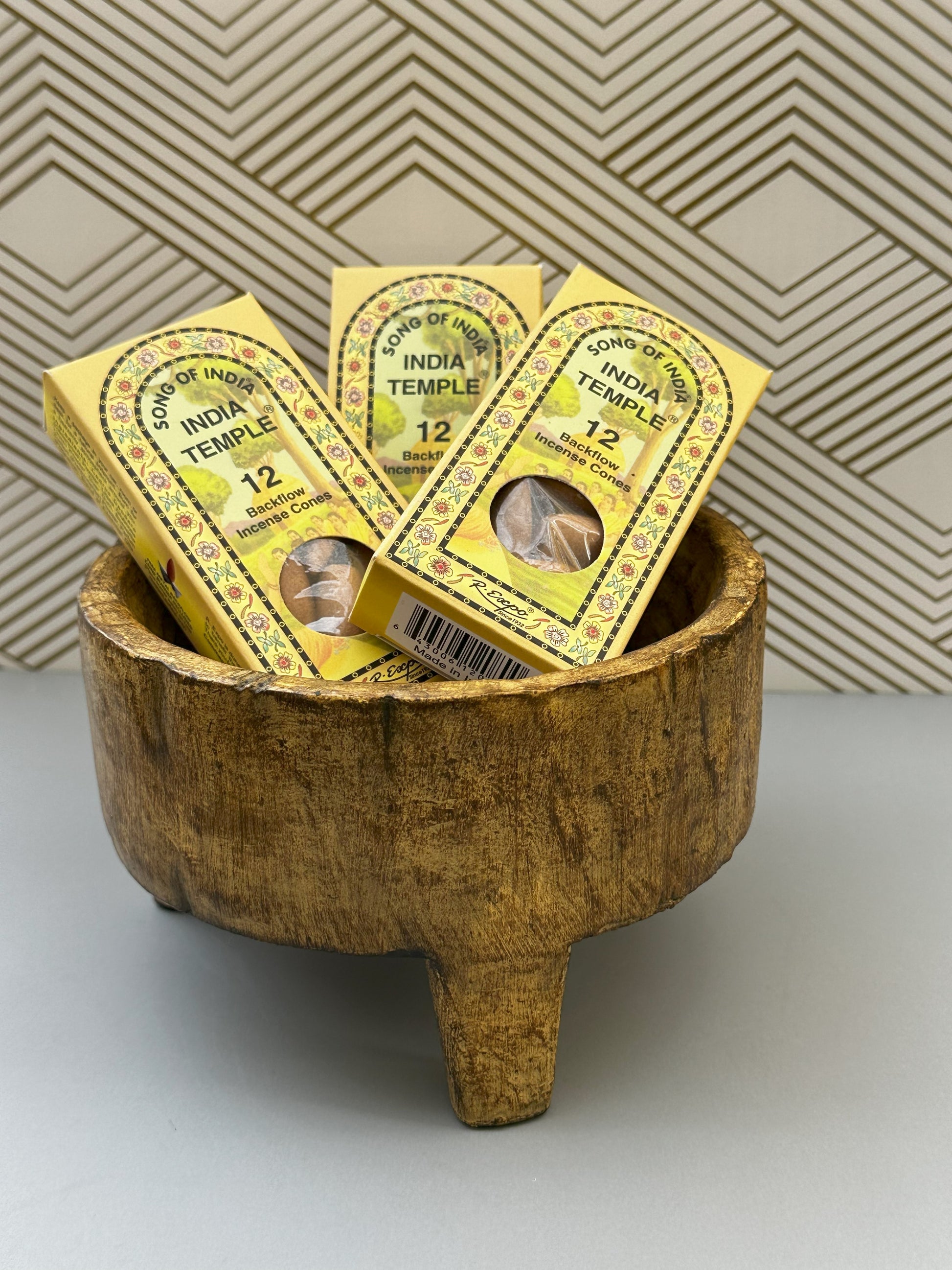 India Temple Backflow Incense Cones: Serene Spiritual Experience - Margeaux's Majestic Crystals