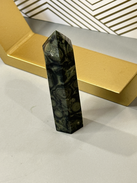 Kambaba Jasper Tower: Ancient Earth Energy, Grounding & Emotional Balance