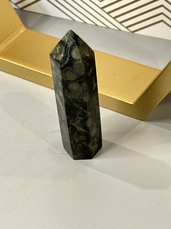 Kambaba Jasper Tower: Ancient Earth Energy, Grounding & Emotional Balance