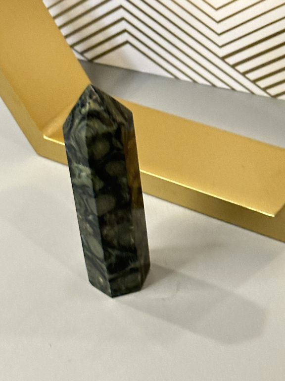 Kambaba Jasper Tower: Ancient Earth Energy, Grounding & Emotional Balance